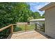 Deck with a firepit and backyard at 502 S Eighth St, Mebane, NC 27302