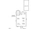 First floor plan showing layout of living spaces, kitchen, bedrooms, baths, and garage at 502 S Eighth St, Mebane, NC 27302