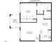 Detailed floor plan showcasing the layout, dimensions, and spatial relationships of the rooms within the residence at 734 Portstewart Dr, Cary, NC 27519
