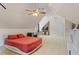 Spacious bonus room featuring plush carpet and sloped ceilings at 10012 San Remo Pl, Wake Forest, NC 27587