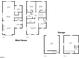Detailed floor plan illustrating the layout of the main house and garage with room dimensions at 1008 Whistler St, Durham, NC 27713