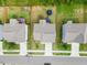 Aerial view showing the home's location and proximity to neighboring homes and street at 120 Misty Grove Trail Trl, Franklinton, NC 27525