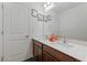 Bathroom featuring double sinks, vanity, and modern fixtures at 120 Misty Grove Trail Trl, Franklinton, NC 27525
