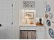 Stylish bar area with custom cabinets, wine storage, and elegant decor, perfect for entertaining at 1701 Berwickshire Cir, Raleigh, NC 27615