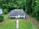 Aerial view of the home, showcasing the large front and backyard at 1907 Bivins St, Durham, NC 27707