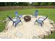 Relax with friends around the backyard firepit with Adirondack chairs at 2320 Marks Creek Rd, Knightdale, NC 27545
