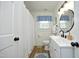 Bathroom featuring a vanity, toilet and walk in shower at 2320 Marks Creek Rd, Knightdale, NC 27545