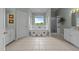 Bright and airy bathroom with a large soaking tub and a separate glass-enclosed shower at 2637 S Nc 87, Graham, NC 27253