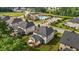 Birds eye view of the backyard including a deck and patio area at 3032 Curling Creek Drive Dr, Apex, NC 27502