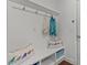 Mudroom with wainscoting, bench seating, and coat hooks at 3032 Curling Creek Drive Dr, Apex, NC 27502