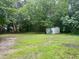 Large backyard with storage shed at 306 Penny St, Garner, NC 27529