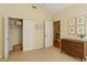 Bedroom showcasing ample closet space, a dresser, and tasteful decor, providing a tidy and stylish atmosphere at 320 Madres Ln, Morrisville, NC 27560