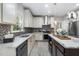 Spacious kitchen featuring granite counters, stainless steel appliances, and a functional center island at 3811 Cottonwood Dr, Durham, NC 27705