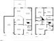 Detailed floor plan outlining room dimensions and layout for both floors of the home at 401 Holly Thorn Trce, Holly Springs, NC 27540