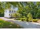 Beautiful two-story home with lush greenery, gravel driveway, and inviting front porch at 508 N Wake St, Hillsborough, NC 27278
