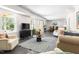 Spacious living room with comfortable seating, natural light, and stylish decor at 508 N Wake St, Hillsborough, NC 27278