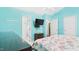 Bright bedroom with ensuite bathroom featuring a bed and a dresser at 5309 Meadow Field Dr, Mebane, NC 27302