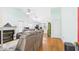 Spacious living room with a fireplace and access to the open kitchen, offering a comfortable gathering space at 5309 Meadow Field Dr, Mebane, NC 27302