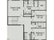 Second-floor plan featuring the owner's suite, bath, bedrooms, walk-in closet, and laundry area at 62 Gray Pine Way, Sanford, NC 27332