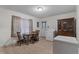 This combined space presents a functional dining area adjacent to the laundry room at 625 Powell Dr, Rocky Mount, NC 27803