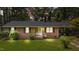 Charming single-story brick home featuring a well-maintained lawn and a welcoming front entrance at 625 Powell Dr, Rocky Mount, NC 27803