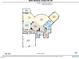 First floor plan featuring a kitchen, living area, garage, and other rooms at 84307 Winslow, Chapel Hill, NC 27517