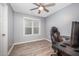 Bedroom featuring a gaming chair and good natural light at 1208 Brown Velvet Ln, Apex, NC 27523