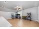 Bonus room featuring lots of floor space and a ceiling fan at 1208 Brown Velvet Ln, Apex, NC 27523