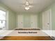 Bedroom with ceiling fan at 1410 Shawnee St, Durham, NC 27701
