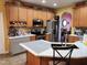 Kitchen featuring stainless steel appliances and quartz countertops at 18 Clover Hil Pl, Durham, NC 27712