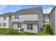 Backyard view shows patio, grill, and air conditioning unit at 2177 Campbell, Burlington, NC 27215