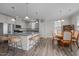 Bright kitchen featuring a breakfast bar with seating and a dining area at 2177 Campbell, Burlington, NC 27215
