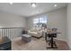 A cozy loft area features a seating area and a dedicated workspace at 2177 Campbell, Burlington, NC 27215