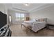 Bright main bedroom with tray ceiling, carpeted floors, and plenty of natural light at 2177 Campbell, Burlington, NC 27215