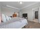 Spacious main bedroom features a tray ceiling and neutral decor at 2177 Campbell, Burlington, NC 27215