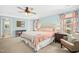 Inviting bedroom with a ceiling fan, natural light, and a comfortable layout at 304 Forbes Rd, Wake Forest, NC 27587