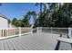 Decking area with a privacy overlooking the backyard at 3045 Creek Moss Ave, Wake Forest, NC 27587