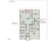 First floor plan showcasing the layout of the home at 360 Ambassador Dr, Clayton, NC 27520