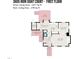First floor plan highlighting the kitchen, living room, and deck at 3605 Iron Sight Ct, Raleigh, NC 27616