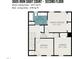 Second floor plan featuring three bedrooms and a bath at 3605 Iron Sight Ct, Raleigh, NC 27616