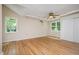 Spacious bedroom with hardwood floors, two windows and closet at 420 Lipscomb Grove Church Rd, Hillsborough, NC 27278