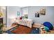 bedroom with bright accents, playful decor, and a cheerful atmosphere, ideal for a personal space at 426 Granite Mill Blvd, Chapel Hill, NC 27516