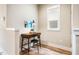 Cozy office nook featuring a small desk, a window, and an accent lamp at 426 Granite Mill Blvd, Chapel Hill, NC 27516