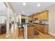 Spacious kitchen features granite countertops and ample cabinet space at 517 Belmont Cir, Wake Forest, NC 27587