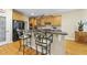 Kitchen with stainless steel appliances and a granite countertops at 517 Belmont Cir, Wake Forest, NC 27587