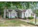 Exterior view of home with mature trees and landscaping, showing architectural details and overall property appeal at 6213 Fountainhead Dr, Raleigh, NC 27609