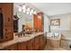 Large bathroom vanity with double sinks and a soaking tub at 633 Fleming Rd, Youngsville, NC 27596