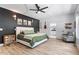 Primary bedroom suite with tray ceilings and outdoor views at 88 Priscilla Ln, Fuquay Varina, NC 27526