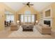 Inviting living area with fireplace and built-in shelving, perfect for relaxation and entertaining at 1016 Pasture View Ln, Raleigh, NC 27603