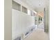 Mudroom area featuring a built in bench with cubbies, in the middle of construction at 1221 Dixie Trl, Raleigh, NC 27607